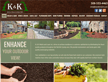 Tablet Screenshot of kandkmulch.com